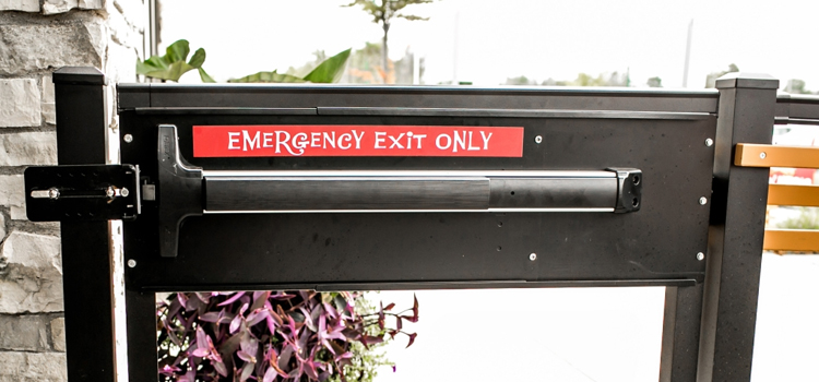 emergency push bar installation in Orangevale